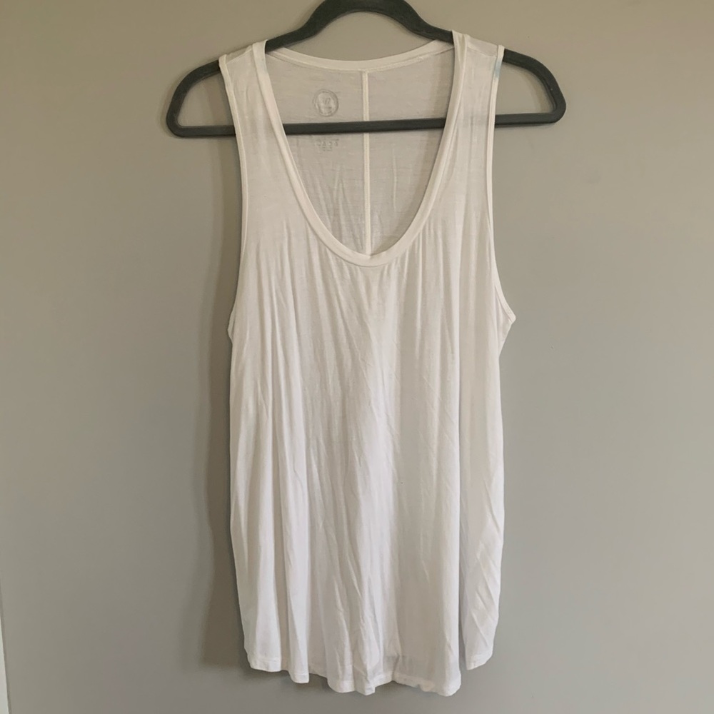 white tank top